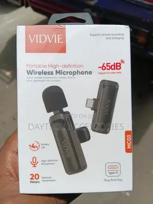 Vidvie USB-C MC03 Portable Wireless Microphone - Black