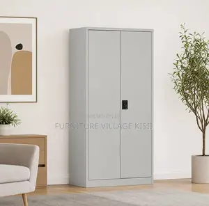 2-Door Steel Metallic Office Storage Cabinet