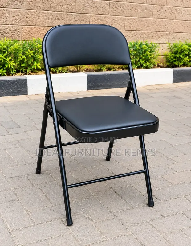 Modern Foldable Chair - Black - 1