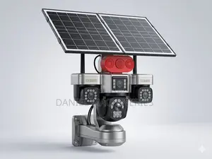 Dual Solar Panel IP Camera with 3 Lenses
