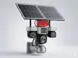 Dual Solar Panel IP Camera with 3 Lenses - 1