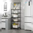 Detachable 5-Layer Metallic Kitchen Rack - 1