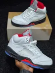 Designer Air Jordan 5 Retro 'Fire Red' Sneakers - 3