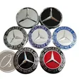 Mercedes-Benz Wheel Hub Caps (4pc) - Textured Details - 1