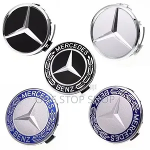 4pc Mercedes-Benz Alloy Rims Wheel Hub Caps Emblems