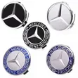 4pc Mercedes-Benz Alloy Rims Wheel Hub Caps Emblems - 1