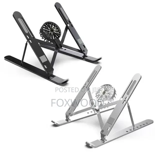 Adjustable Laptop Stand with Cooling Fan - 1
