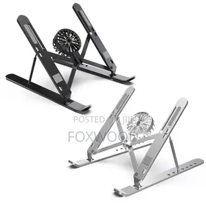 Adjustable Laptop Stand with Cooling Fan