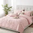Three-Dimensional Chenille Duvet Cover Set (6x7 & 6x6) - 1