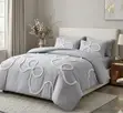 Bow Dreams Soft Microfiber Duvet Cover Set (6x6/6x7) - 4