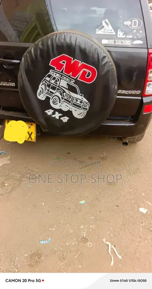 17-inch Weatherproof PVC Leather Tire Cover