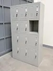 12-Door Metal Locker Cabinet with Locks - 4