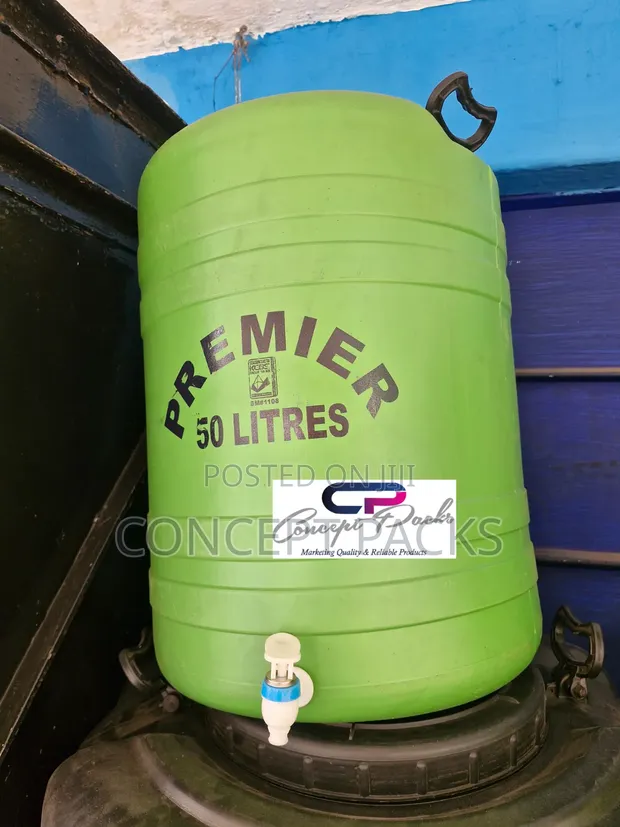 Premier 50L Green Handwash Tank with Tap - 1