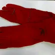 Durable Red Leather Work Gloves - 2