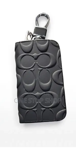 Designer Leather Key Casing with Metallic Clip