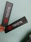 Toyota Branded Carbon Fiber Finish Seat Belt Shoulder Pad - 2
