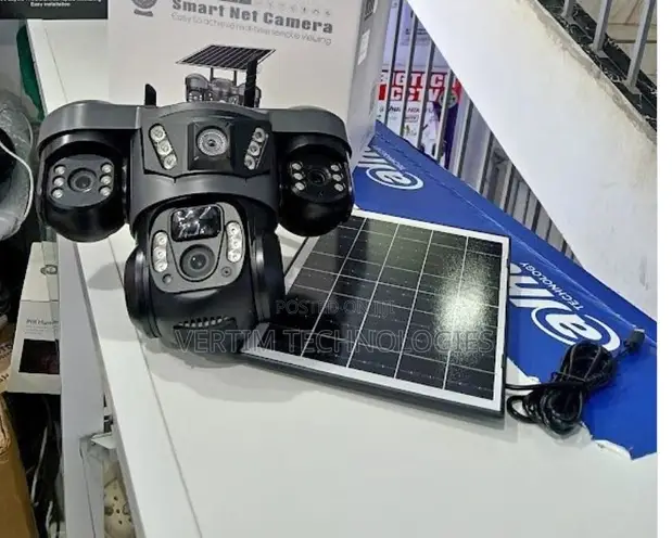 V380 Pro Triple Lens Solar Wireless Camera (3 Screens) - 1