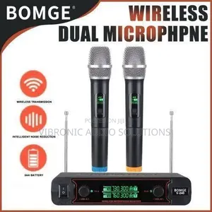 Bomge Wireless Microphone System - 2 Handheld