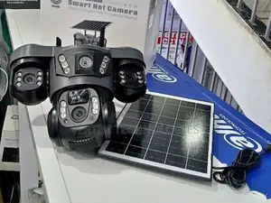 V380 Pro Solar 6MP 3-Lens Security CCTV Camera