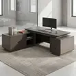 2400mm L-Shaped Office Desk - Brand New - 1