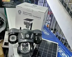 V380 4G Smart Waterproof Outdoor Triple Lens Solar Camera