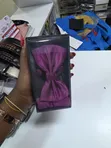 Set ya Bow Tie ya Zambarau na Cufflinks na Pocket Square - 2