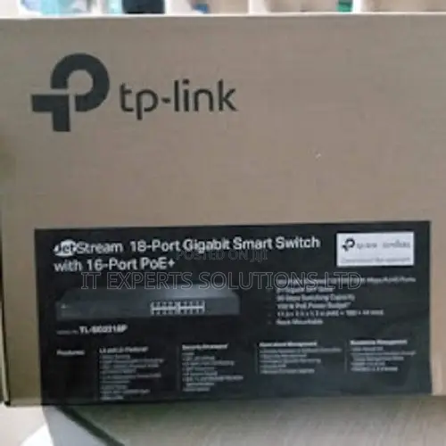 TP-Link JetStream 18-Port Gigabit Smart Switch SG2218P - 1