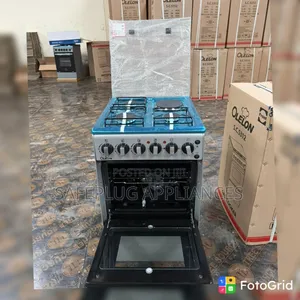 Olelon 3+1 Standing Cooker - Fedha, Gesi Umeme