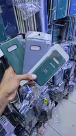 Green Liquid Silicone Soft-Touch Case for Samsung Galaxy S10e - 1