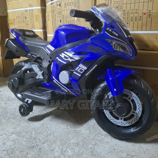 Kids Electric Motorbike with Rubber Wheels - 1