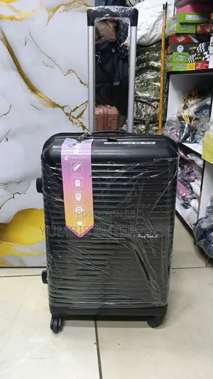 Black Medium Suitcase 24" Height Rubber