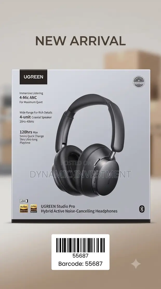 Ugreen Studio Pro Wireless Headphones with ANC - 1