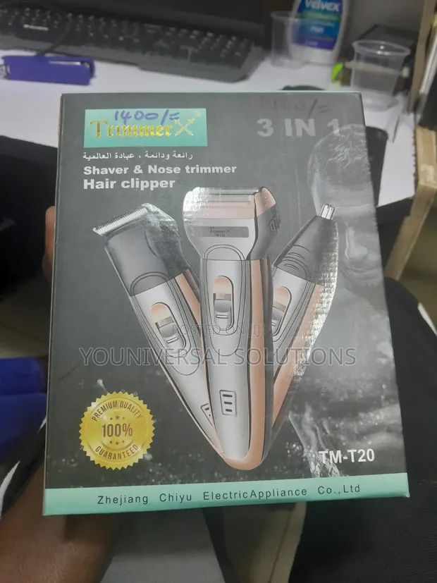 3-in-1 Rechargeable Shaver and Trimmer Set - 1