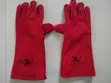 Durable Red Leather Hand Protective Gloves - 1