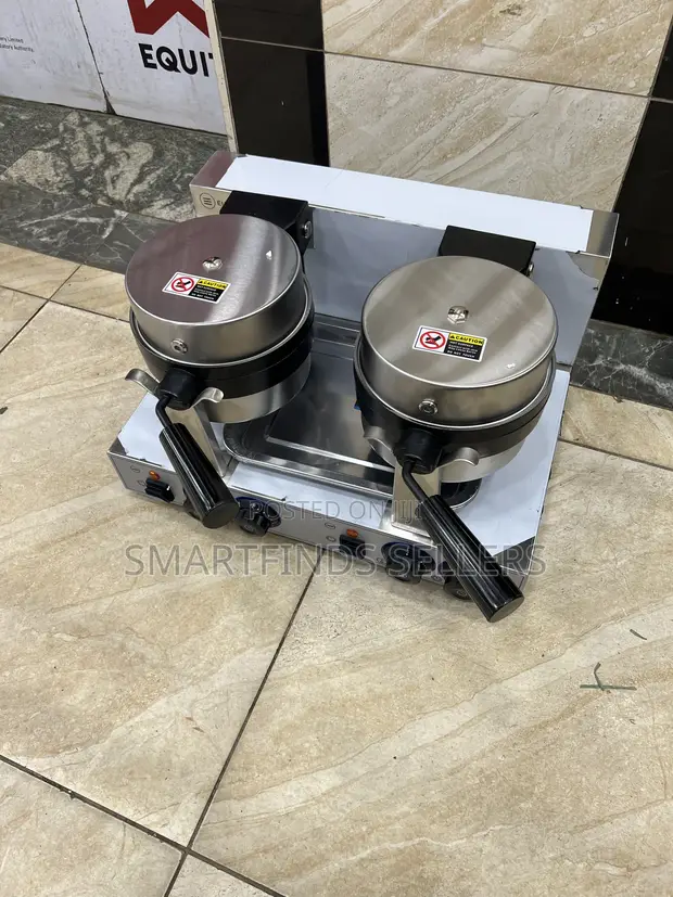 Euromax Commercial Double Rotating Waffle Maker - 1