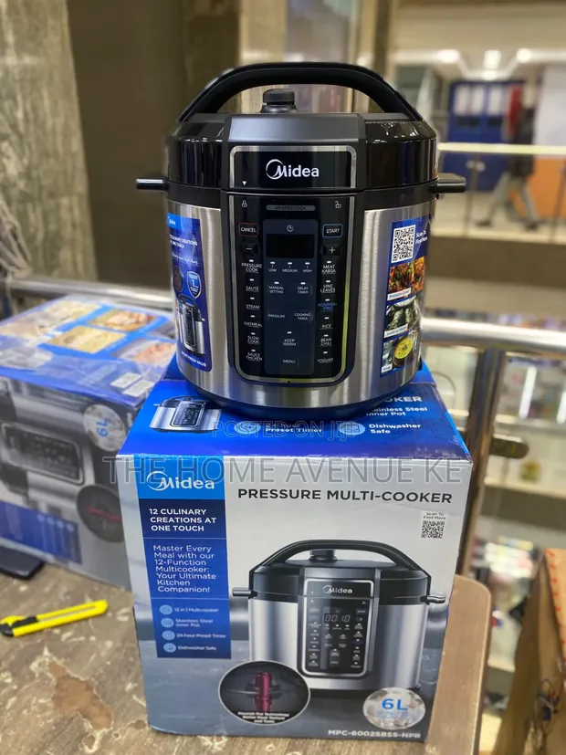Midea 6L Stainless Steel Electric Pressure Cooker - 1