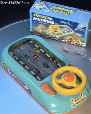 Kids Car Racing Adventure Game Set - Battery Powered Steering Track