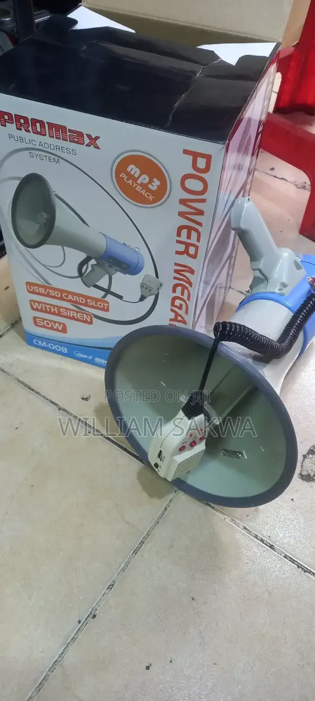 Promate 50W Megaphone Public Address System with MP3 - 1