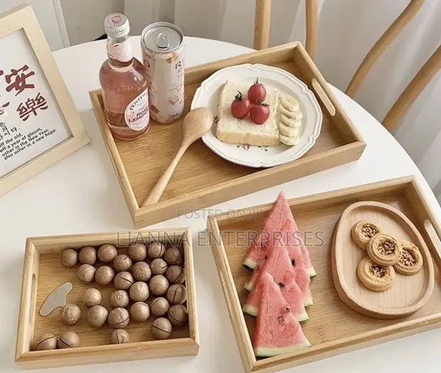 3-in-1 Bamboo Serving Trays - 1