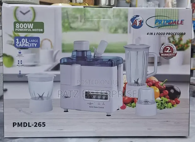 Primade 4-in-1 Food Processor - 1