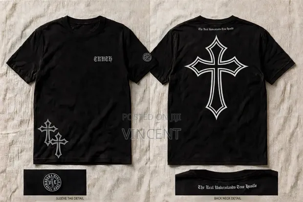 TRUTH Chrome Chain Oversized T-Shirt - 1