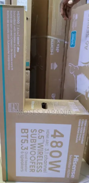 Hisense HS3100 480W 3.1 Channel Soundbar na Subwoofer Isiyo na Waya