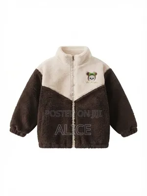 Unique Boys' Multicolor Fleece Cardigan (3-5Y)