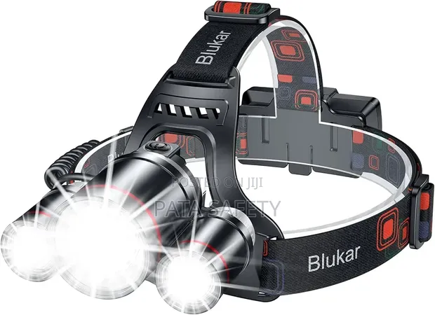 3-Way LED Headlamp Rechargeable Head Torch - 1