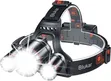 3-Way LED Headlamp Rechargeable Head Torch - 1