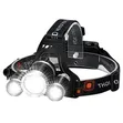 3-Way LED Headlamp Rechargeable Head Torch - 2