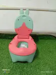 Ergonomic Bunny-Eared Toddler Potty Training Chair with Lid - 2