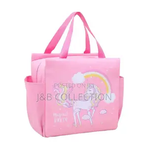Thermal Insulated Lunch Bags Zenye Michoro ya Katuni