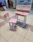 Kids Study Table with Shelves - 1