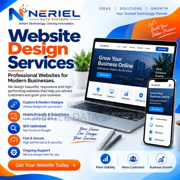 Professional Website Design Services by Neriel Data - 1